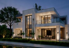 บ้านพักอาศัยสีขาว